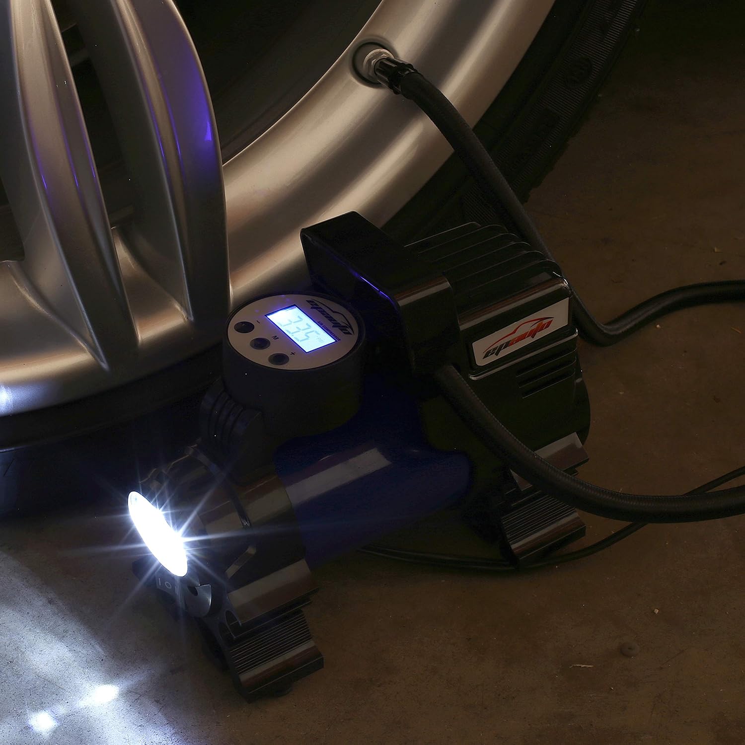 Portable Tire Inflator Air Compressor – Digital Auto Pump 12V