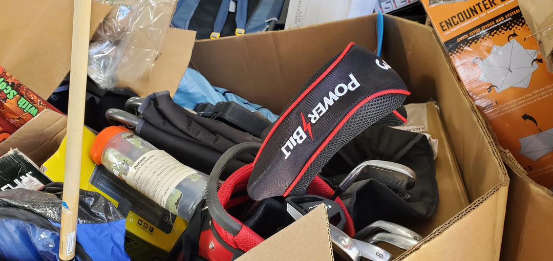 Hunting & Fishing Gear Pallet – Bulk Outdoor Equipment Wholesale Bundle