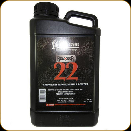 Alliant - Reloder #22 - Smokeless Magnum Rifle Powder - 5 lbs