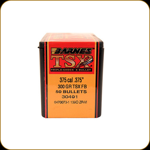 Barnes - 375 Cal - 300 Gr - TSX (Triple-Shock X) - Flat Base - 50ct - 30491