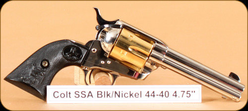 Colt - Single Action Army - 44-40Win - Blk, Nickel, 4.75"