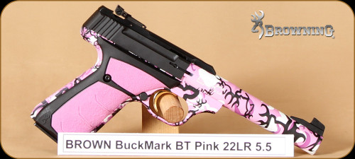 Browning - Buckmark - 22LR - Buckthorn Pink, 1 magazine, 5.5"