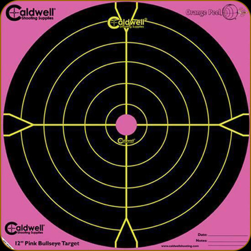 Caldwell - Pink Orange Peel Bullseye 12" - 5 Sheets - 317536