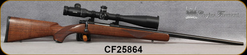 Consign - Cooper - 6.5x55Swedish - M22 Classic - Single Shot - Grade AA Walnut Stock/Polished Blued, 24"Barrel, Steel Trigger Guard & Grip Cap, c/w Hawke - Airmax 30 SF,8-32x50mm, Matte Black, AMX IR Reticle - in orig.Cooper box