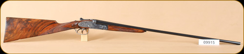 AYA - No. 2 - 410/28" - No. 2 grade Walnut/blued, old silver finish, English scroll engraving, initial oval