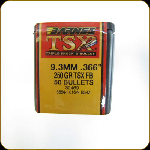 Barnes - 9.3mm - 250 Gr - TSX (Triple-Shock X) - Flat Base - 50ct - 30469