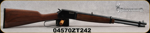 Consign - Browning - 22LR - BL-22 Micro Midas GRI - Gloss finish Black Walnut stock /Polished Blued, 16.25"Light Sporter Barrel, Mfg# 024115103 - only 50rds fired - in original box