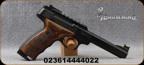 Browning - 22LR - Buck Mark - Plus UDX, BrownLam/Matte Black, 5.5" - Picatinny rail, Truglo Fiber Optic front sight, Slabside barrel, Soft case - Mfg# 051532490
