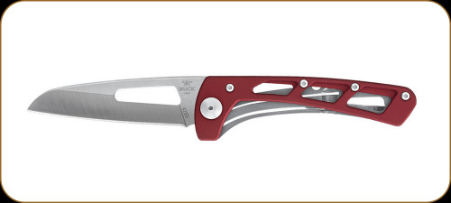 Buck Knives - Vertex - 3" Blade - Wharncliffe - 420HC Steel - Red Aluminum Handle - 0418RDS
