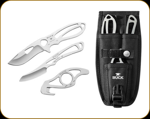 Buck Knives - PakLite Field Master Hunting Knife Combo - Nylon Case - 0141SSSVP