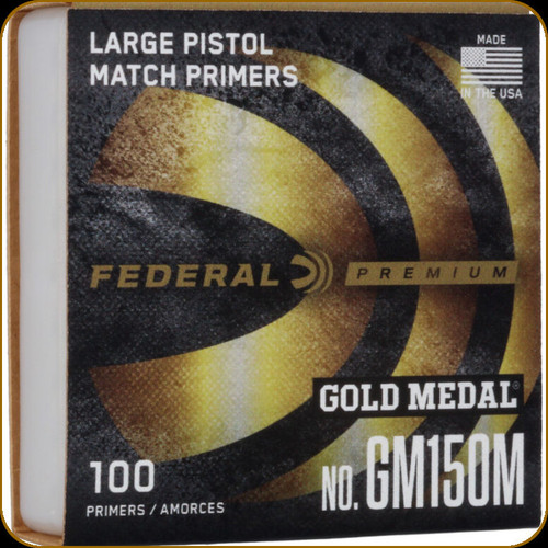 Federal - Large Pistol Match Primers - Gold Medal - 100ct - No. GM150M