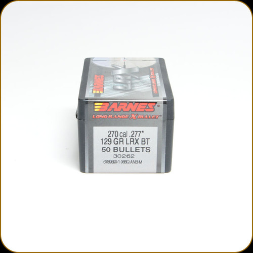Barnes - 270 Cal - 129 Gr - LRX (Long-Range X) - Boat Tail - 50ct - 30262