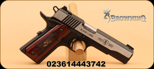 Browning - 1911-380 Black Label Medallion Pro - 380ACP, 4.25", Rosewood Grips - Mfg# 051912492