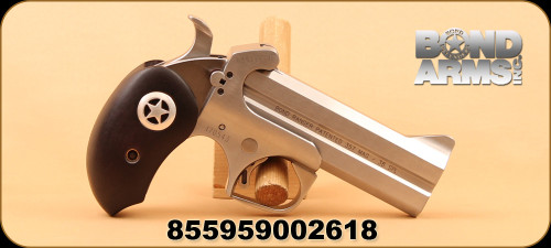 Bond Arms - 357Mag/38Special - Ranger II - Extended Black Ash Grips/Stainless Steel, 4.25", Interchangeable Barrels, trigger guard, c/w BAD Driving Holster