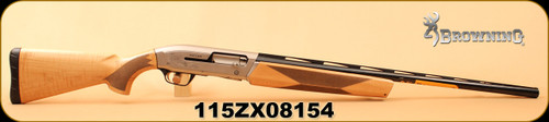 Consign - Browning - 12Ga/3"/28" - Maxus Hunter Maple - Semi Auto Shotgun - Maple Wood Stock/Blued, Lightweight Vent Rib Barrel, Mfg# 011646304 - Low rounds - In box with all accessories