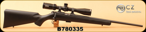 Consign - CZ - 22LR - 455 American - Black Synthetic/Gloss Blued, 20.5"Barrel, c/w CZ 455 Dovetail rings, Mainstream Ind. Trigger kit 1.5#, Bushnell Rimfire, 6-18x40 SF Scope, Duplex reticle - calibrated turret - Unfired