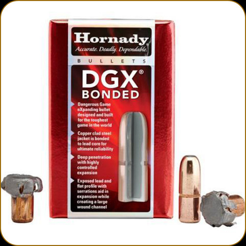 Hornady - 416 Cal - 400 Gr - DGX - Flat Nose Bonded - 50ct - 41694