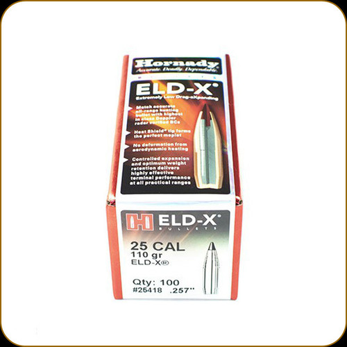 Hornady - 25 Cal - 110 Gr - ELD-X - 100ct - 25418