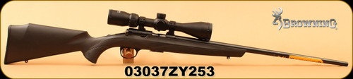 Consign - Browning - 22WMR - T-Bolt - Black Synthetic/Blued, 22"Barrel, c/w Spectrum Center Point 4-12x44 FFP Reticle, unfired