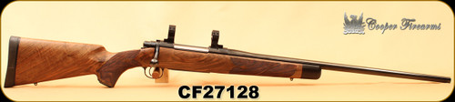 Consign - Cooper - 275Rigby - Model M52 Custom Classic - Select NZ Walnut w/Ebony Tip/High Polished Blued, 24"Barrel, Inlaid Swivels, Steel Grip Cap, Decelerator Butt Pad, Talley Lightweights 1" rings - Low rounds