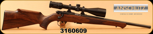 Consign - Anschutz - 22LR - Model 1712 DE - Walnut/Blued, 18"Threaded Barrel, c/w Zeiss Conquest 4.5-14x50MC, Rapid-Z Reticle