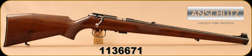 Consign - Anschutz - 22LR - Model 1418 Mannlicher - Full-Length Walnut Stock/Blued, 19.75"Barrel, Double set Trigger - Low round count