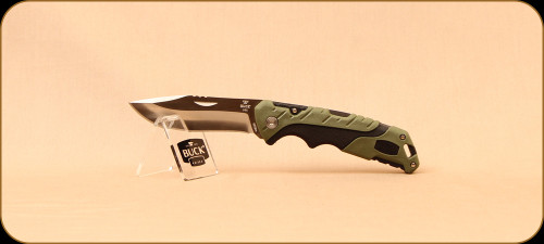 Buck Knives - Pursuit - Nail Notch - Large Folder - Black/Green Molded Handle - 3659GRS
