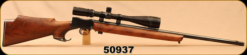 Consign - BSA - 22LR - Martini Henry Falling Block - Walnut Stock/Blued, 29"Barrel, c/w Tasco 6-24x44mm, Mil Dot Reticle
