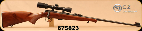 Consign - CZ - 22LR - Model 452-2E ZKM - Walnut/Blued, 24.7"Barrel, hooded front sight, detachable magazine, c/w Bushnell Banner 1.5-4.5x32mm scope, Duplex reticle, 1"rings