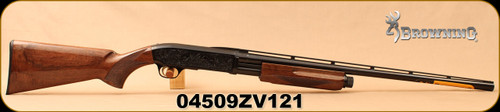 Consign - Browning - 16Ga/2.75"/26" - BPS Medallion - Pump Action - Grade II Gloss Black Walnut/Engraved Receiver/Blued, Invector Flush Chokes - New in Box