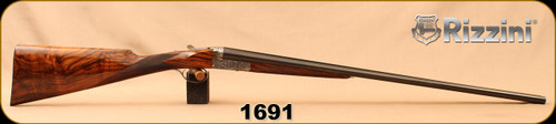 Consign - F. LLI Rizzini - 28Ga/2.75"/27.5" - Custom Build - English Grip High Grade Walnut Stock/Engraved floral scroll and Phoenix, engraved by V. Patelli, demibloc barrels, 1970, c/w Makers leather case, oil holder