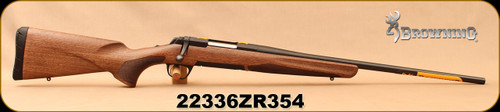 Consign - Browning - 6.5Creedmoor - X-Bolt Hunter - Black Walnut Stock/Blued, 22"barrel, c/w Leupold Dual Dovetail Bases & Rings - New, unfired in original box