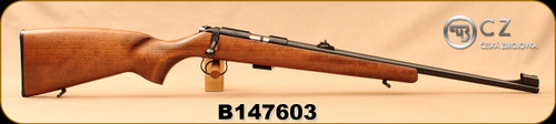 Consign - CZ - 22LR - 455 Standard - Rimfire Rifle - Beech Wood Stock/Blued, 20.7"Barrel, Very low rounds fired - In original box