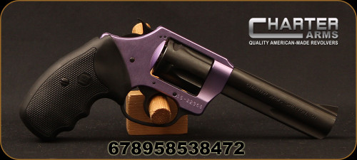 Charter Arms - 38SP - Lavander Lady - Revolver - Black Composite Grips/Lavander Anodized, 4.2"Barrel