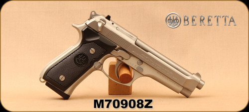 Consign - Beretta - 9mm - Model 92FS - Black Grisp/Stainless, 4.8"Barrel, 2 magazines - In original case