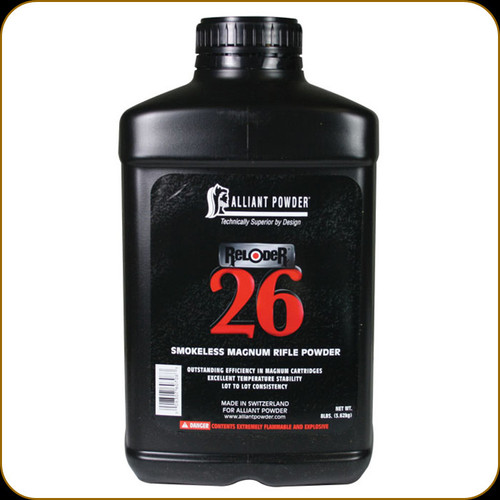 Alliant - Reloder #26 - Smokeless Magnum Rifle Powder - 8 lbs