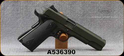 Consign - GSG - 22LR - 1911 - Semi-Auto - OD Green Standard/Blued, 5"Barrel, (2)10rd magazines - In original case
