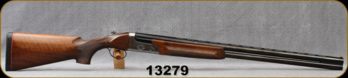 Consign - IAB Marcheno - 12Ga/2.75"/29" - F200 - O/U w/Ejectors - Walnut Stock/Nickel Receiver/Blued Barrels, Fiber Optic Front Sight - Made in Italy - Crack in forearm