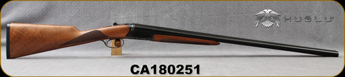 Consign - Huglu - 12Ga/3"/28" - 202B - SxS - Turkish Walnut English Stock/Case Hardened Receiver/Blued Barrel, 5pc. Mobile Chokes, S/N CA180251 - only 25 rounds fired - In original case