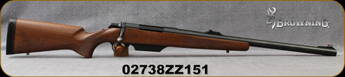 Consign - Browning - 12Ga/3"/22" - A-Bolt Shotgun - Rifled Barrel - Bolt Action Shotgun - Walnut Stock/Blued, Hinged Floorplate, Fiber Optic Front Sight