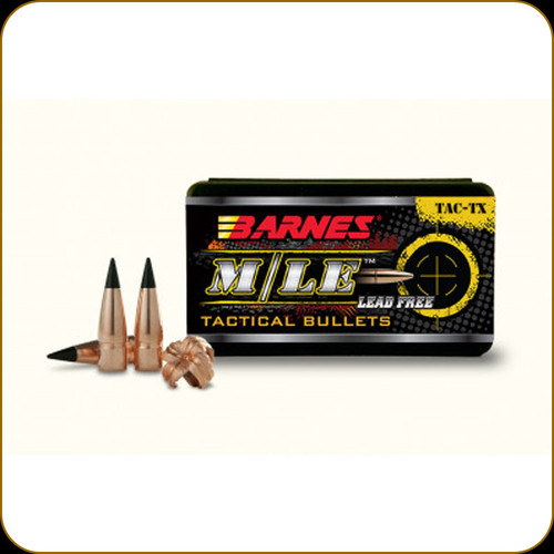 Barnes - 6.8mm - 95 Gr - M/LE Tactical - Lead Free TAC-TX Boat Tail - 50ct - 30253