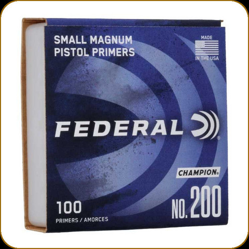 Federal - Small Magnum Pistol Primers - Champion - No. 200 - 100ct