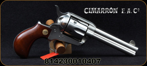 Cimarron - 357Mag - Thunderer - Revolver - Walnut Smooth Grip/Stainless Steel Finish, 4.75"Barrel, Mfg# CA4509