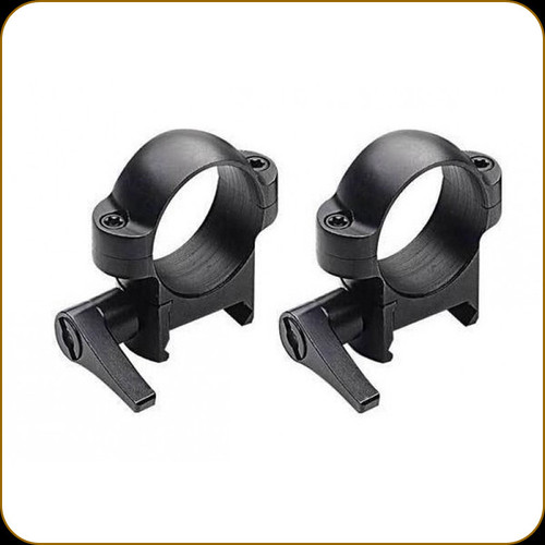 Burris - Zee Rings - 1" Low - Quick Release - Weaver Style - Steel - Matte - 420031
