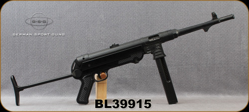 Consign - GSG - 22LR - MP40 - Semi Automatic Rifle - Black Foldable Synthetic stock/Blued, 11.8"Barrel, Adjustable sights, 23 round detachable magazine, Non-Restricted - only 200 rounds fired