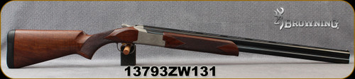 Consign - Browning - 12Ga/3"/28" - Citori 725 Field - Over/Under Shotgun - Checkered Grade III Black Walnut Stock/Engraved Nickel Receiver/Polished Blued, Vent Rib Barrel, Invector DS Flush Fit Chokes, Mfg# 0135303004 - In original box