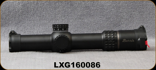 Consign - Burris - XTR II - 1-8x24mm - Illuminated Ballistic Circle Dot Reticle - 34mm Tube, 1/10 MIL MAD Turret System, First Focal Plane, Matte Black Finish, c/w Butler Creek Scope Covers - in original box