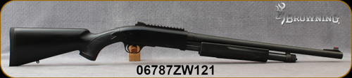 Consign - Browning - 12Ga/3"/20.5" - BPS Predator Hunter - Pump Action - Black Synthetic/Blued, Invector Plus Choke System, c/w 2 chokes (F, IC) - Very Low Rounds fired