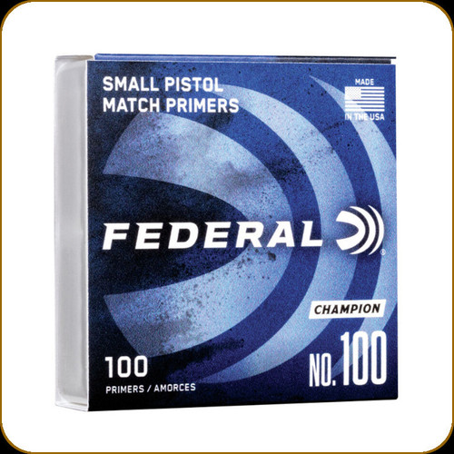 Federal - Small Pistol Primers - Champion - No. 100 - 100ct