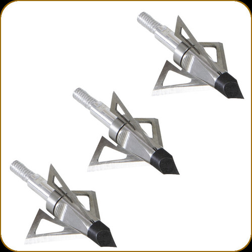 Allen - Velox - Ballistic SS - Fixed 3-Blade Broadhead - 100 Gr - 3-pk - Stainless Steel - 14690
